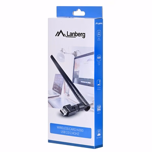 Lanberg NC-0300-WIE tīkla karte Ethernet / WLAN 2400 Mbit/s