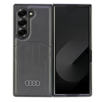 Audi sintētiskās ādas magnētiskais vāciņš Samsung Galaxy Z Fold 6 - melns