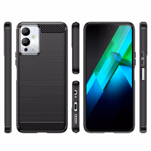 Viedtālruņa oglekļa apvalks Infinix Note 12i (m) - melns