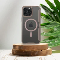 SMART MAG grāmatas tipa viedtālruņa apvalks, saderīgs ar MagSafe, IPHONE 15 Pro Max, titāna krāsas