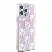 DKNY DKHCP15XLCPEPP iPhone 15 Pro Max6.7" rozā maciņš Liquid Glitter Multilogo