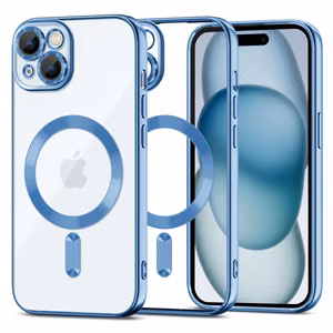 Tech-Protect MagShine Line Magnētiskais viedtālruņa apvalks iPhone 15 - zils