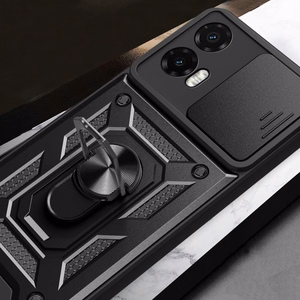Tech-Protect CamShield Pro viedtālruņa apvalks Motorola Moto G35 5G - melns