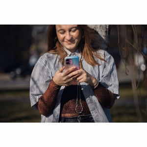 FORCELL F-PROTECT Mirage, militārā standarta pārbaudīts magnētiskais viedtālruņa apvalks IPHONE 16 PRO MAX, rozā zils