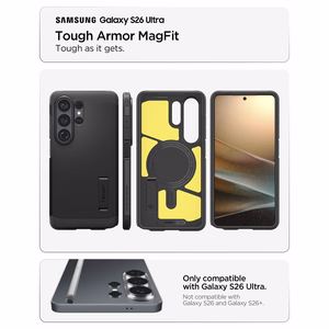Spigen Tough Armor Mag MagSafe priekš Samsung Galaxy S26 Ultra melns