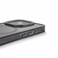 Mirdzošs magnētiskais viedtālruņa apvalks iPhone 17 Pro Max - melns