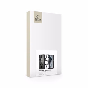 Tech-Protect MagMat MagSafe viedtālruņa apvalks Samsung Galaxy S25 Ultra - caurspīdīgs melns