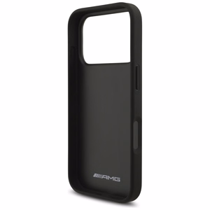 AMG Leather Debossed Lines Logo Чехол для iPhone 17 Pro - чёрный