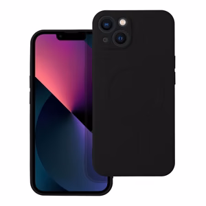 SILICONE MAG COVER viedtālruņa apvalks, saderīgs ar MagSafe, IPHONE 13, melns