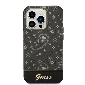 Guess Bandana Paisley iPhone 14 Pro 6.1" apvalks - melns