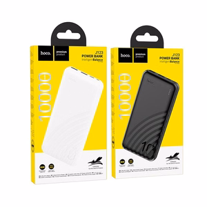 HOCO portatīvais lādētājs 10000 mAh 2A J123 melns