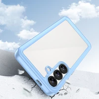 Kosmosa apvalks ar gēla rāmi Samsung Galaxy S25 - zils