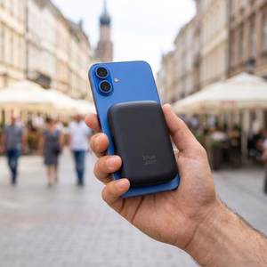 Powerbank saderīgs ar MagSafe Blue Star Slim DG-P8 15W 5000 mAh tumši zils