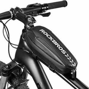 Rockbros B60 ūdensnecaurlaidīga velosipēda rāmja soma - melna