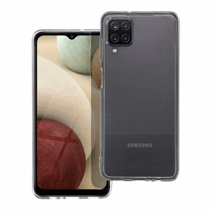 Caurspīdīgs viedtālruņa apvalks 2 mm SAMSUNG A12 caurspīdīgs