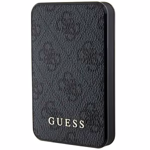 Guess внешний аккумулятор 15W GUPB5LP4GEGK 5000mAh чёрный/чёрный 4G Leather Metal Logo