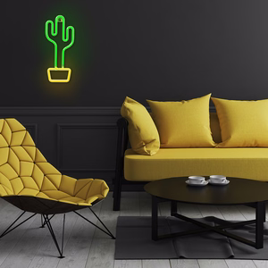 Neon LED Light CACTUS oranžs zaļš Bat + USB FLNE02 Forever Light