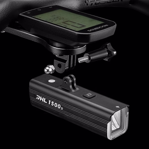 Rockbros RHL1500 priekšējais velosipēda lukturis 5000mAh 1500lm IPX6 - melns