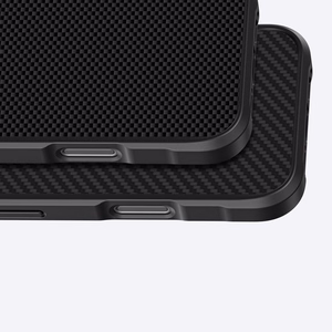 AmazingThing Titan Max Apvalks ar 600D aramīdu šķiedrām iPhone 16 Pro - melns