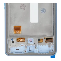 LCD ekrāns paredzēts SAMSUNG A53 A536 HARD OLED ar rāmi zilais