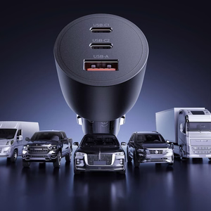 Orico PowerLink 165W USB-A + 2x USB-C auto lādētājs - melns