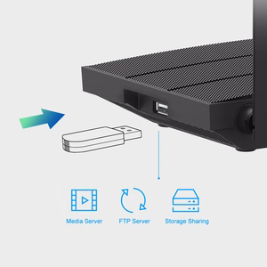 Melns divjoslu TP-Link Archer C6U AC1200 Gigabit Wi-Fi maršrutētājs