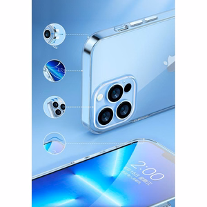 Kingxbar Elegant Series viedtālruņa apvalks iPhone 13 Pro aizmugures vāks caurspīdīgs