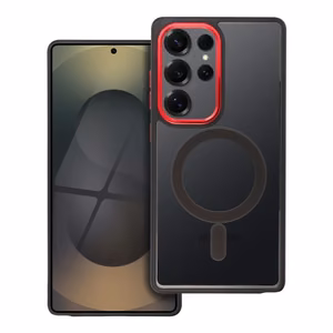 Maciņš "Color Edge Mag Cover" Samsung S942 S26 melns / sarkans