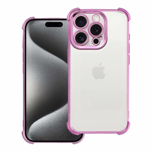 Viedtālruņa apvalks (m) ANTISHOCK ELECTRO IPHONE 15 Pro - rozā (m)