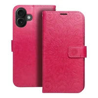 MEZZO grāmatas apvalks IPHONE 16 Plus mandala magenta
