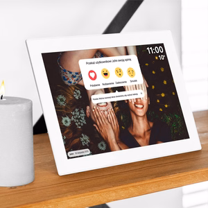 Kruger&Matz FRAMEO Wi-Fi 10,1 collas digitālais foto rāmis, balts