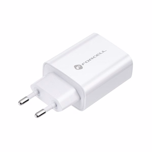 Зарядное устройство Forcell F-Energy USB C QC4.0 PD 3A 20W + кабель USB C - Lightning TFK-TC-20WPD белое