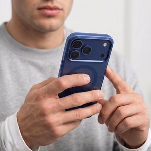 Tech-Protect MagZero MagSafe maciņš modelim iPhone 17 Pro Max / 18 Pro Max – matēts tumši zils