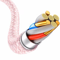 Blavec Kabelis Candy pīnīts - USB uz Lightning - 2,4A 2 metres Apple CarPlay (CCA-UL24P20) rozā