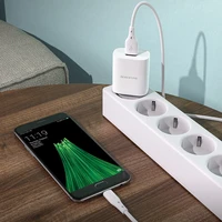 Borofone Sienas lādētājs BN1 Innovative - USB - 2,1A ar USB uz MicroUSB balts