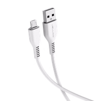 JELLICO kabelis KDS-32 Micro USB 3.1A 2M Balts