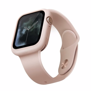 Uniq Lino apvalks Apple Watch 4 / 5 / 6 / SE 44mm - rozā