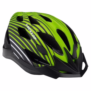 Dunlop regulējama MTB velosipēda ķivere, M izmērs, 55–58 cm, zaļa un melna