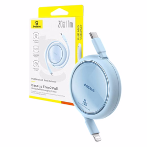 USB kabelis Baseus Free2Pull USB-C uz iP 20W 1m (zils)