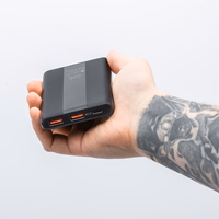 Forcell portatīvais lādētājs F-Energy Energo P10K2 QC3.0 PD 3A 22,5W 10000 mAh melns