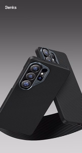 Benks Magnetic Armor Air Kevlar Maciņš Metal Frame 600D (J050) for Samsung Galaxy S26 Ultra melns
