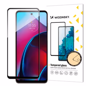 Wozinsky pilna līme rūdīts stikls Motorola Moto G Stylus 2022 9H pilna ekrāna rūdīts stikls ar melnu rāmi
