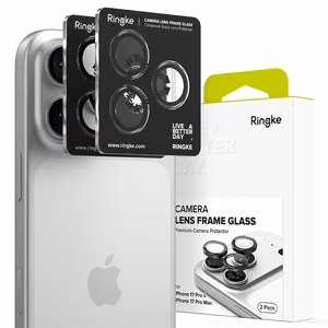Ringke Kameras Rāmja Aizsargs 2 komplekts iPhone 17 Pro / 17 Pro Max - melns