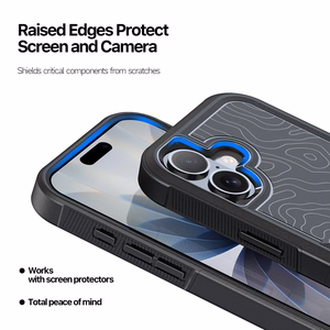 Case Dux Ducis Shld Apple iPhone 17 black (Triangle Pattern)