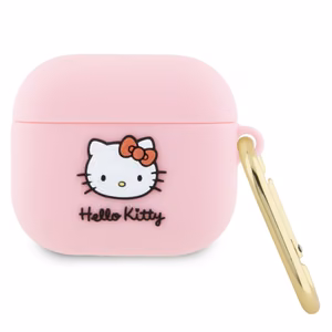 Hello Kitty Silicone 3D Kitty Head case for AirPods 3 - pink