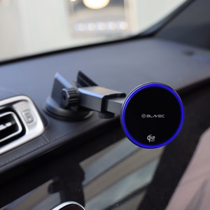 Blavec Car holder BHC-04A Qi2.2 25W magnetic with induction charging do szyby (BHC04A-MWIB) melns