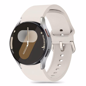 Tech-Protect силиконовый ремешок для Samsung Galaxy Watch 4 / 5 / 5 Pro / 6 / 7 / FE - бежевый