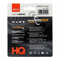 Imro atmiņas karte 4GB microSDHC cl. 10 + adapteris