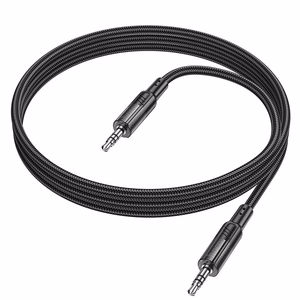 AUX kabelis Jack 3,5 mm uz Jack 3,5 mm Hoco 1,2 m UPA27 melns