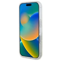 Guess GUHMP16MHFGERET iPhone 16 Plus 6.7" caurspīdīgs cietais apvalks IML Glitter Circle Magnētiskais